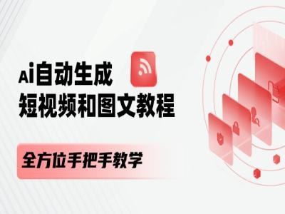 AI自动生成短视频和图文课程，全方位手把手教学-孔明聊项目