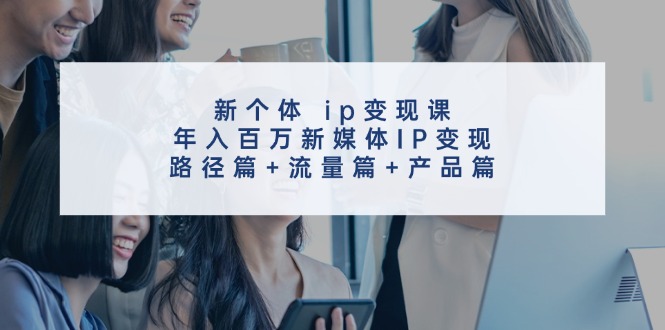 新个体ip变现课，年入百万新媒体IP变现，路径篇+流量篇+产品篇-孔明聊项目