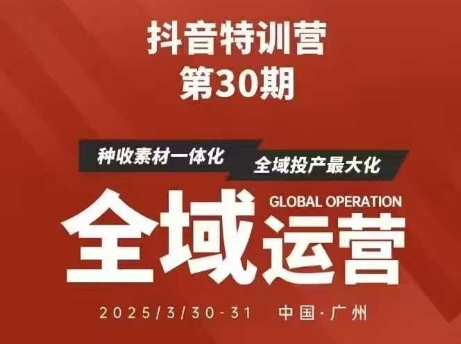 抖音特训营第30期线下培训资料，没有录音视频，正版整理的脑图资料及学员总结核心点-孔明聊项目