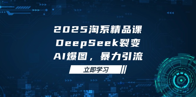 2025 淘系精品课，DeepSeek 裂变，AI 爆图，暴力引流-孔明聊项目