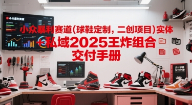 小众暴利赛道(球鞋定制，二创项目)实体+私域2025王炸组合  交付手册-孔明聊项目