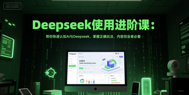 Deepseek使用进阶课：帮你快速认知Ai与Deepseek，掌握正确玩法，内容创业者必看-孔明聊项目