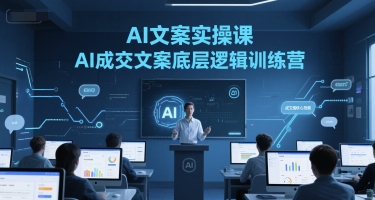 AI文案实操课，AI成交文案底层逻辑训练营-孔明聊项目