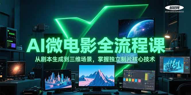AI微电影全流程课，从剧本生成到三维场景，掌握独立制片核心技术-孔明聊项目