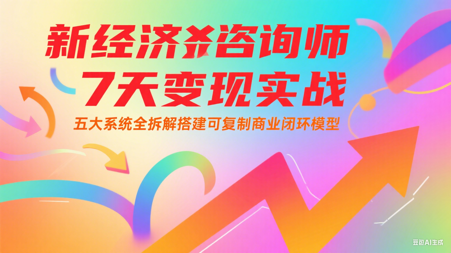 新经济咨询师 7 天变现实战：五大系统全拆解搭建可复制商业闭环模型-孔明聊项目