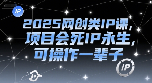 2025网创类IP课，项目会死IP永生，可操作一辈子-孔明聊项目