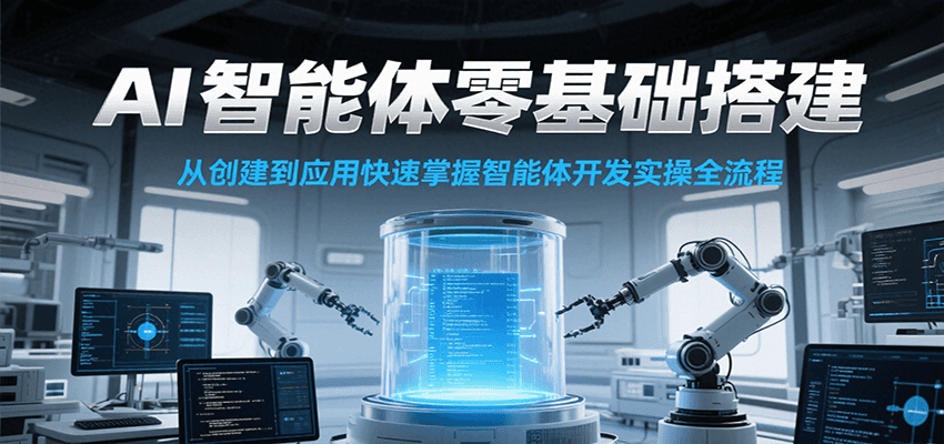 AI智能体零基础搭建实操课，从创建到应用快速掌握智能体开发全流程！-孔明聊项目