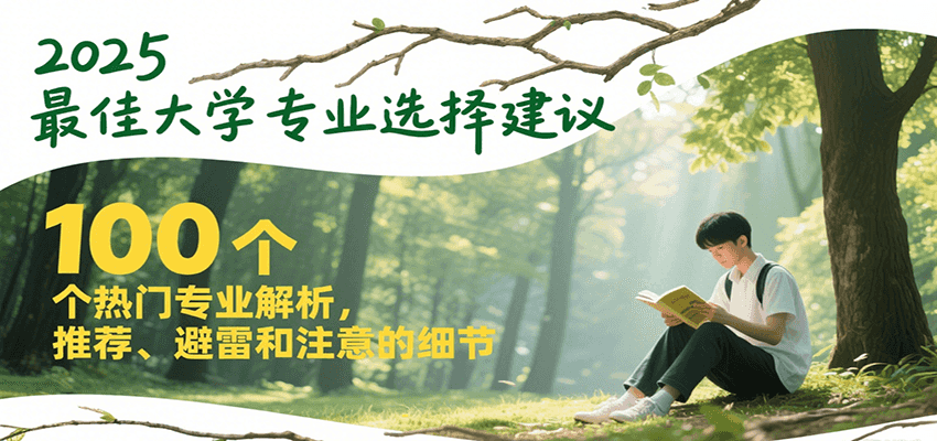 2025最佳大学专业选择建议，100个热门专业解析，推荐、避雷和注意的细节-孔明聊项目