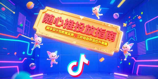 随心推投放指南，脚本设计加数据监测，三阶段自然流拉升策略-孔明聊项目