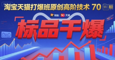 淘宝天猫打爆班原创高阶技术第70期：标品干爆-孔明聊项目