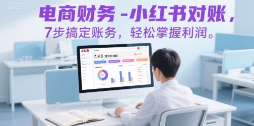 电商财务-小红书对账，7步搞定账务，轻松掌握利润-孔明聊项目