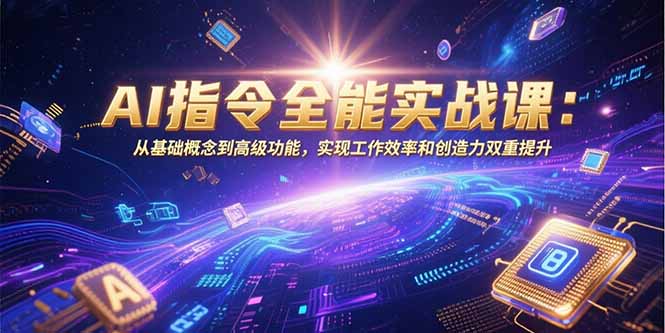 AI指令全能实战课:从基础概念到高级功能,实现工作效率和创造力双重提升-孔明聊项目