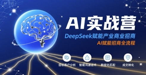 AI实战营：DeepSeek赋能产业商业招商，AI赋能招商全流程-孔明聊项目