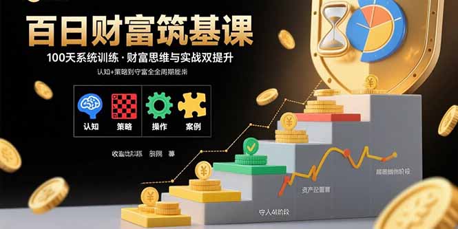 百日财富筑基课:认知+策略+实操+案例拆解 实现从创富到守富全周期能力-孔明聊项目