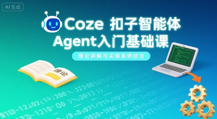Coze扣子智能体Agent入门基础课，理论讲解与实操案例结合-孔明聊项目