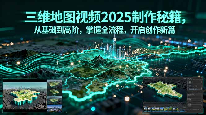 三维地图视频2025制作秘籍,从基础到高阶,掌握全流程,开启创作新篇-孔明聊项目