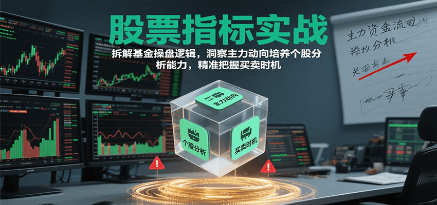 股票指标实战,基金操盘逻辑拆解,洞察主力动向培养个股分析能力把握买卖时机(更新)-孔明聊项目