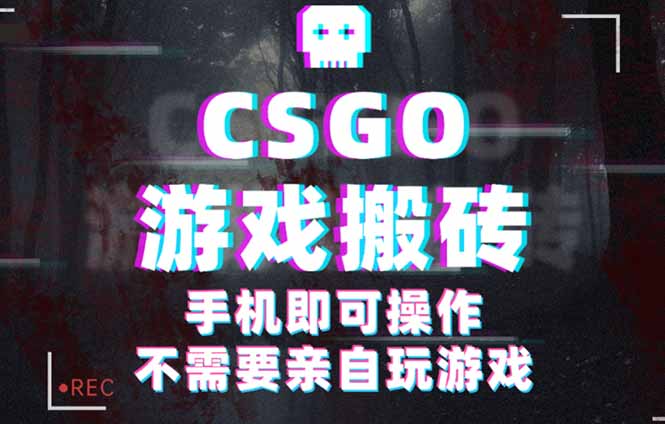 CSGO游戏挂机捡漏，单日扫货500+，年底小高峰上车可吃肉，手机即可操作…-孔明聊项目