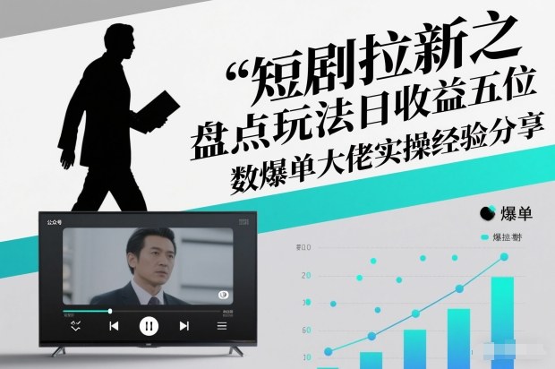 短剧拉新之盘点玩法日收益五位数爆单大佬实操经验分享-孔明聊项目