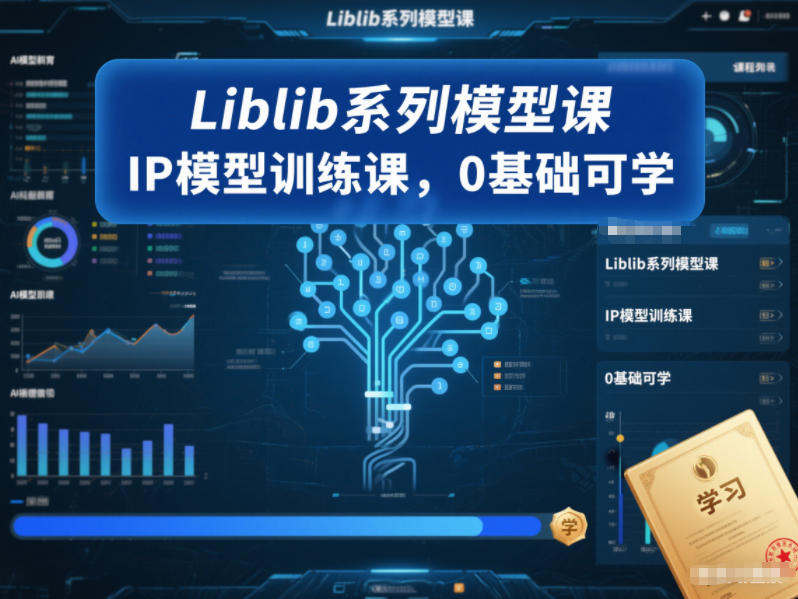 Liblib系列模型课，IP模型训练课，0基础可学-孔明聊项目