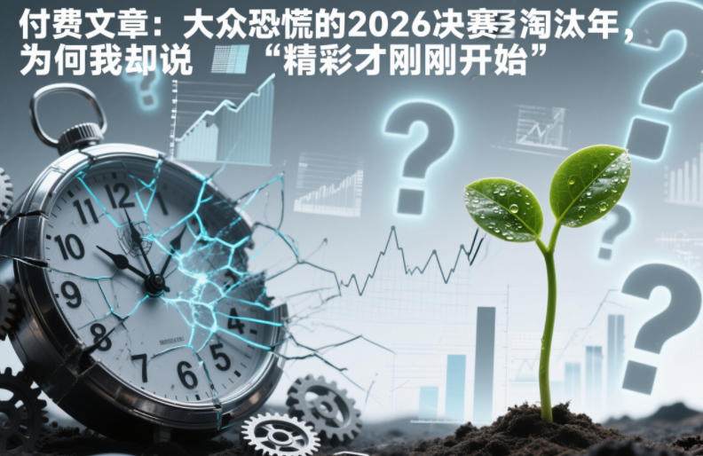 付费文章：大众恐慌的2026决赛淘汰年，为何我却说“精彩才刚刚开始”？-孔明聊项目