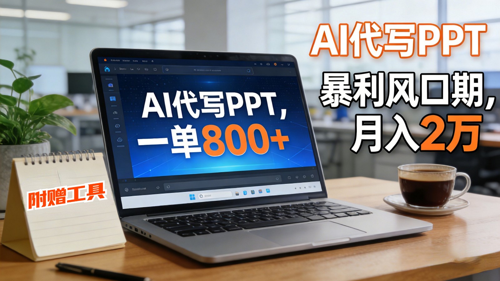 AI 代写做 PPT！一单狂赚 800+，风口期月入 2 万(工具 + 提示词直接送)-孔明聊项目