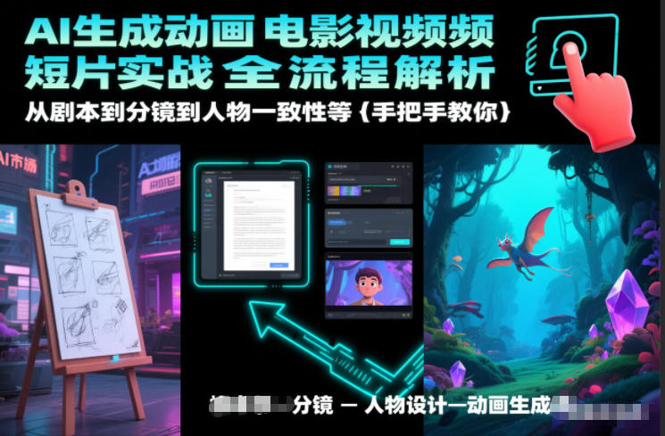 AI生成动画电影视频短片实战全流程解析，从剧本到分镜到人物一致性等手把手教你-孔明聊项目