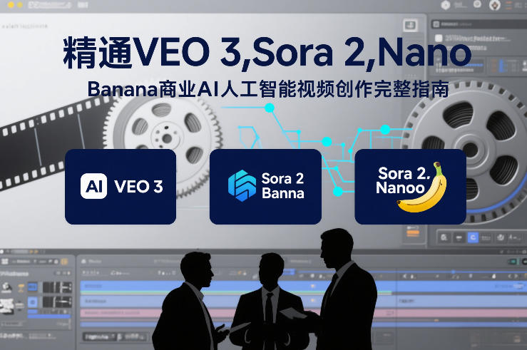 精通VEO 3，Sora 2，Nano Banana商业AI人工智能视频创作完整指南-孔明聊项目