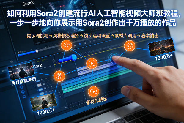 如何利用Sora2创建流行AI人工智能视频大师班，一步一步地向你展示用Sora2创作出千万播放的作品-孔明聊项目