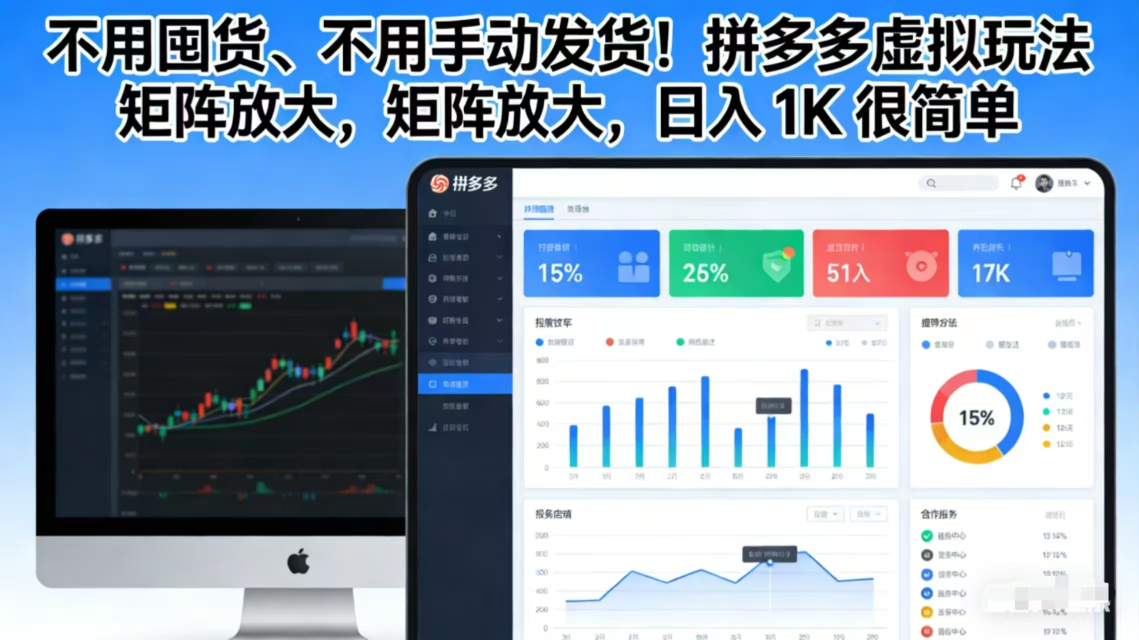 不用囤货、不用手动发货！拼多多虚拟玩法，矩阵放大，日入 1K 很简单-孔明聊项目