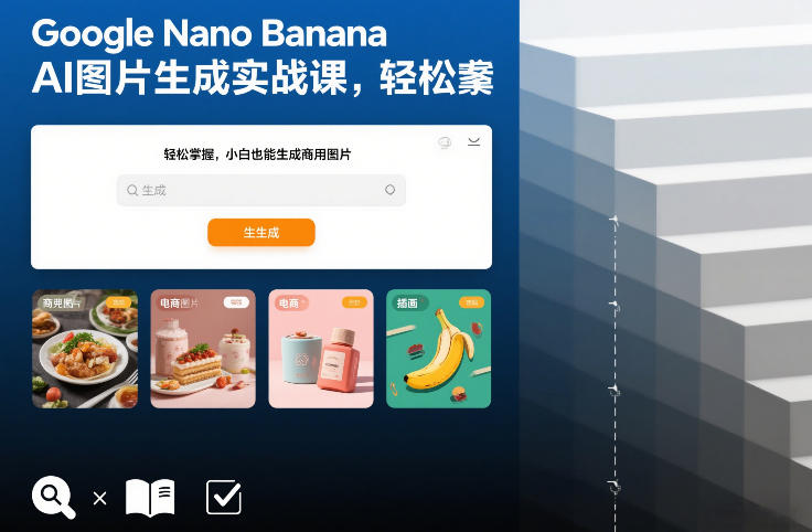 Google Nano Banana AI图片生成实战课，轻松掌握，小白也能生成商用图片-孔明聊项目