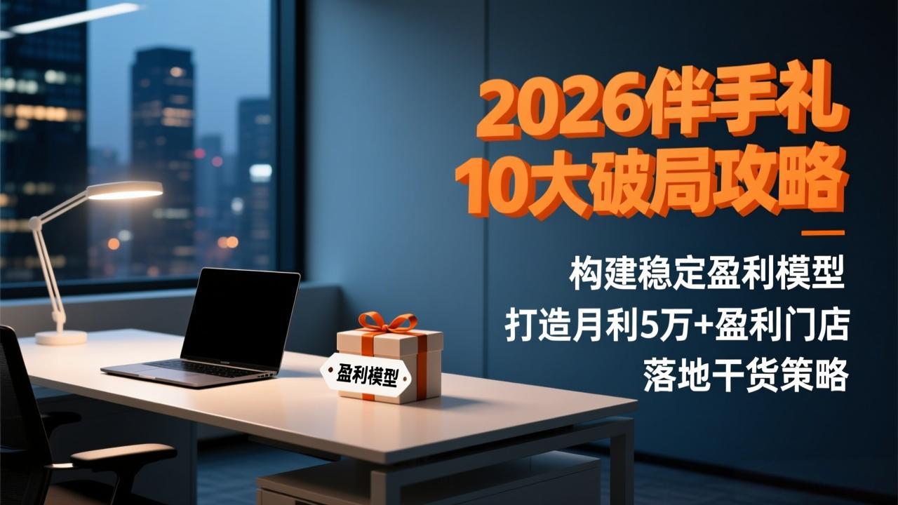 2026伴手礼10大破局攻略：构建稳定盈利模型，打造月利5万+盈利门店，落地干货策略-孔明聊项目