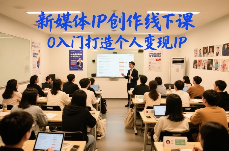 新媒体IP创作线下课，0入门打造个人变现IP-孔明聊项目