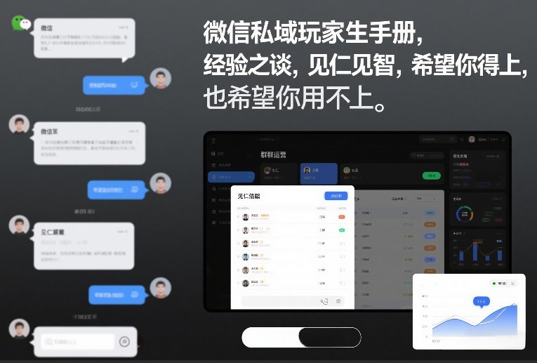 微信私域玩家生存手册，经验之谈，见仁见智，希望你用得上，也希望你用不上【文档】-孔明聊项目