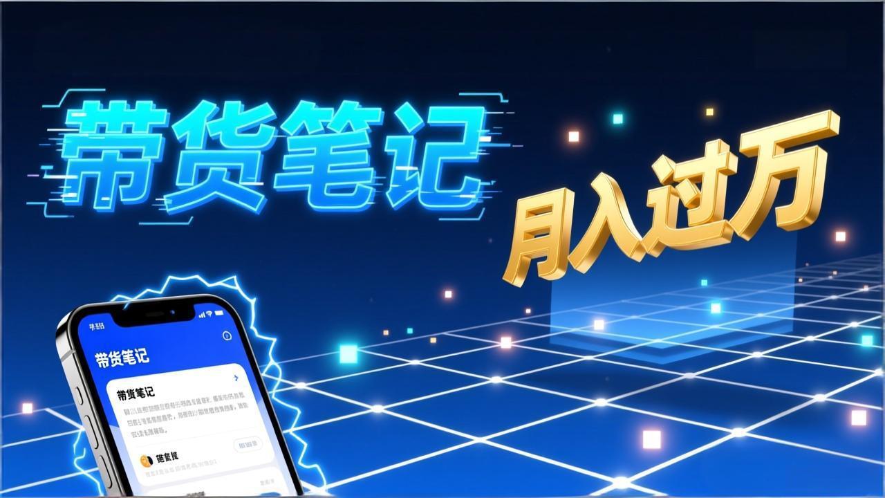 小红书爆款笔记带货实战：拆解封面标题正文全要素，手把手教你单篇笔记带货月入过万-孔明聊项目