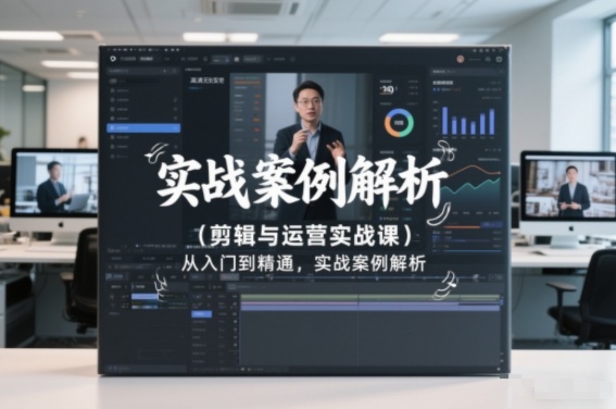 剪辑与运营实战课，从入门到精通，实战案例解析(更新2026)-孔明聊项目