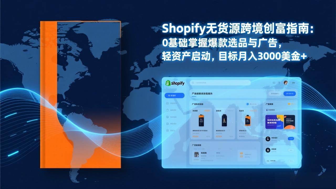 Shopify爆款打法实战：从选品到广告投放，复制爆款模型，驱动独立站月销售额破万刀-孔明聊项目