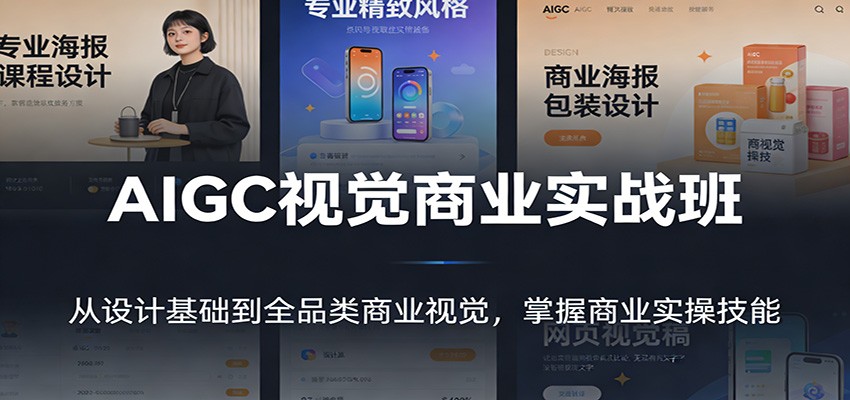 AIGC视觉商业实战班：从设计基础到全品类商业视觉，掌握商业实操技能-孔明聊项目
