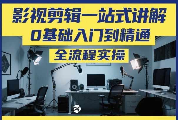 影视剪辑一站式讲解，0基础入门到精通，全流程实操-孔明聊项目
