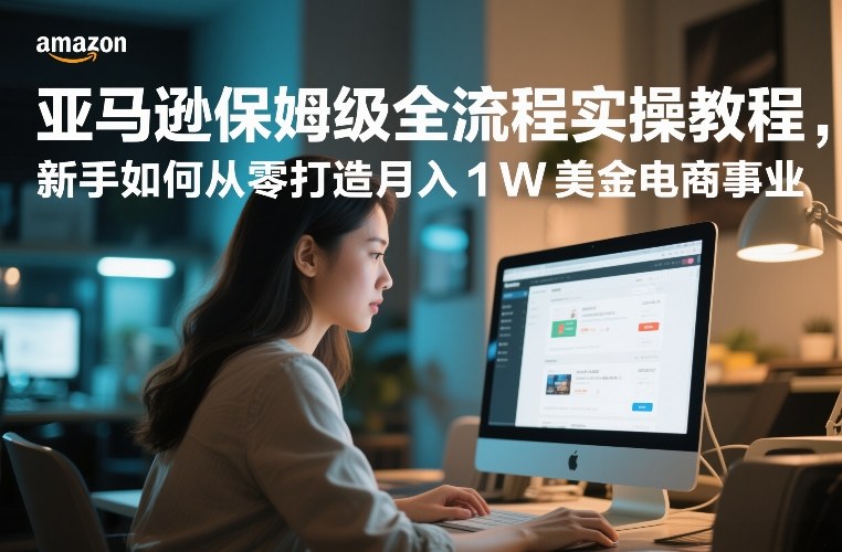 亚马逊保姆级全流程实操教程，新手如何从零打造月入1W美金电商事业-孔明聊项目