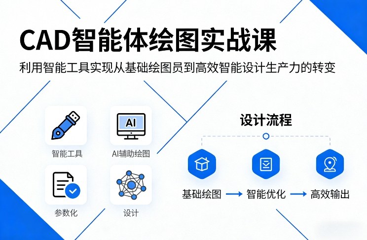 CAD智能体绘图实战课，利用智能工具，实现从基础绘图员到高效智能设计生产力的转变-孔明聊项目