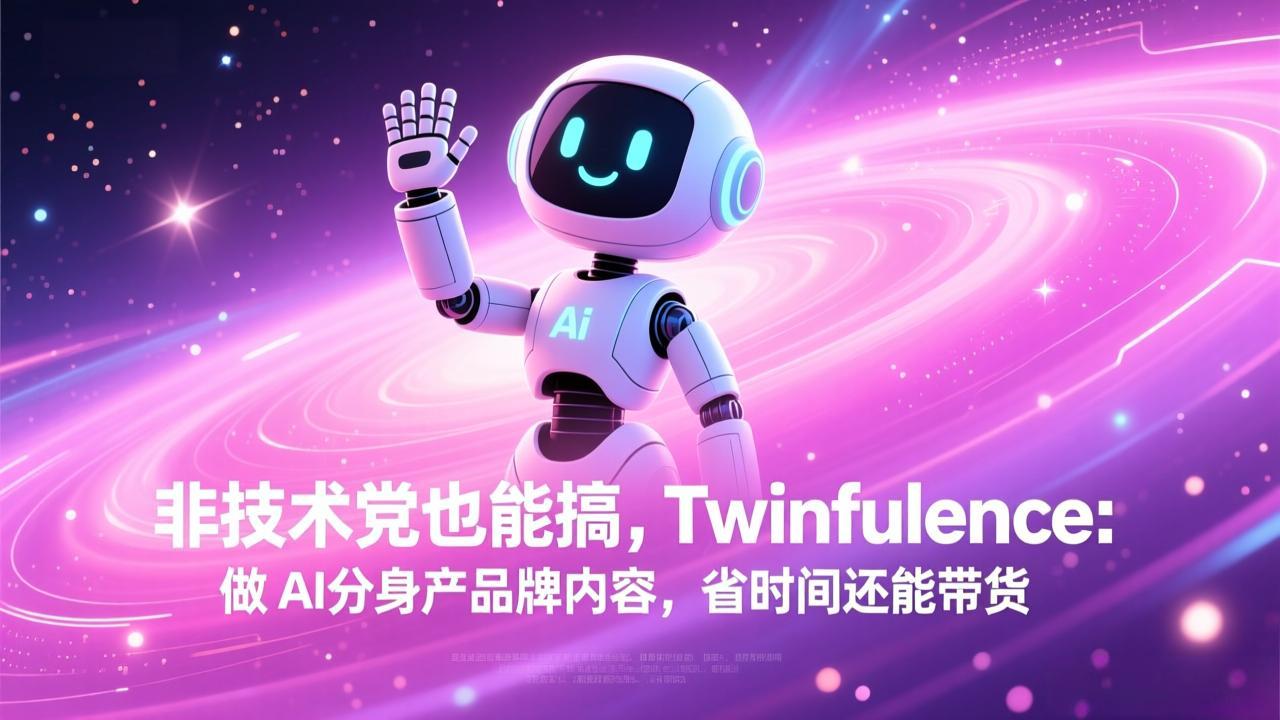非技术党也能搞!Twinfluence:做 AI 分身产品牌内容,省时间还能带货-孔明聊项目