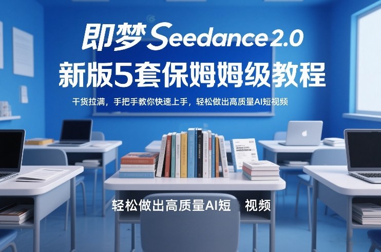 即梦Seedance2.0新版5套保姆级教程，干货拉满，手把手教你快速上手，轻松做出高质量AI短视频-孔明聊项目