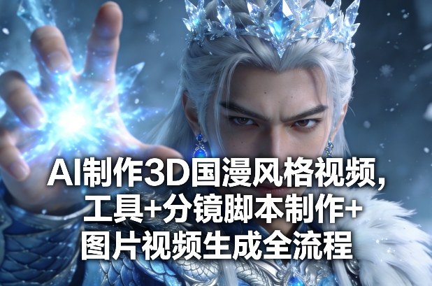 AI制作3D国漫风格视频，工具+分镜脚本制作+图片视频生成全流程-孔明聊项目