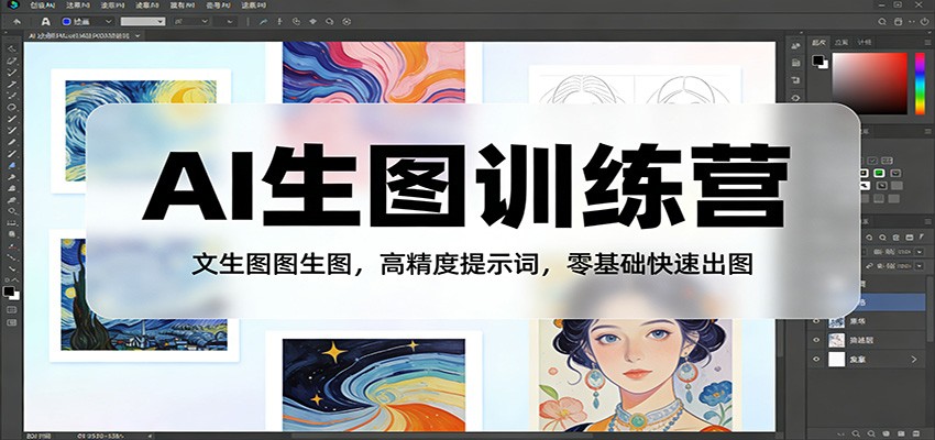 AI生图训练营：文生图图生图，高精度提示词，零基础快速出图-孔明聊项目
