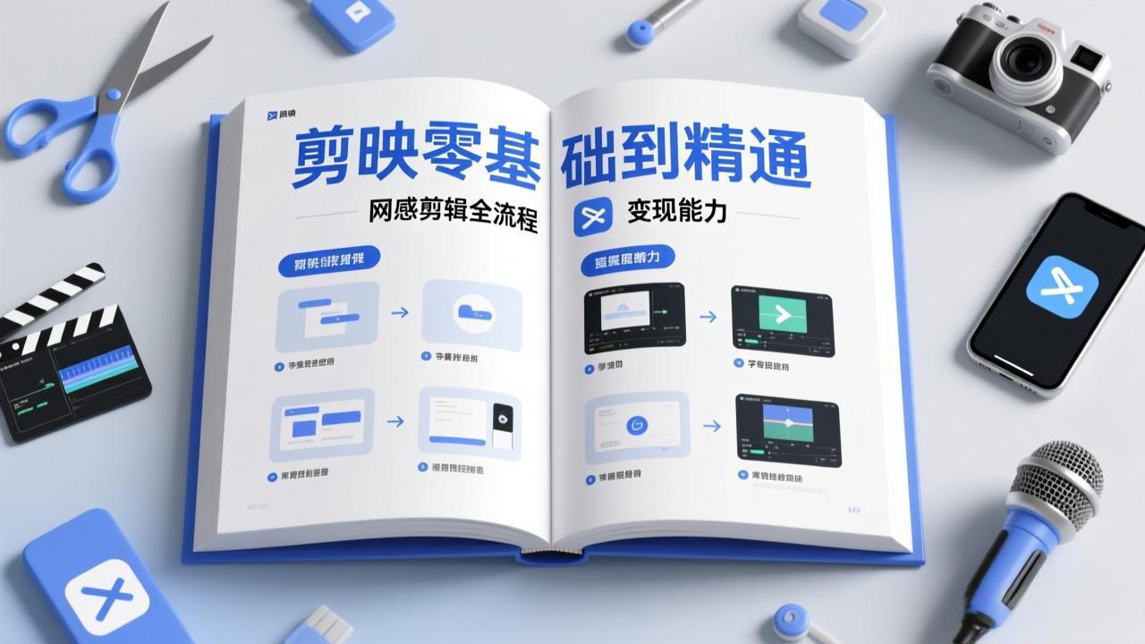剪映零基础也能快速上手，从入门到精通掌握网感剪辑全流程，掌握能直接变现的剪辑能力-孔明聊项目