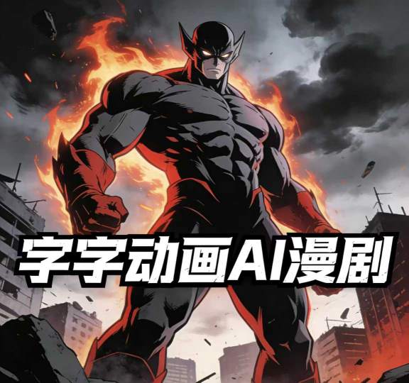 字字动画AI漫剧2026年第1期系统课程，小白看完就能学会实操的漫剧课，单人月收1-3W-孔明聊项目