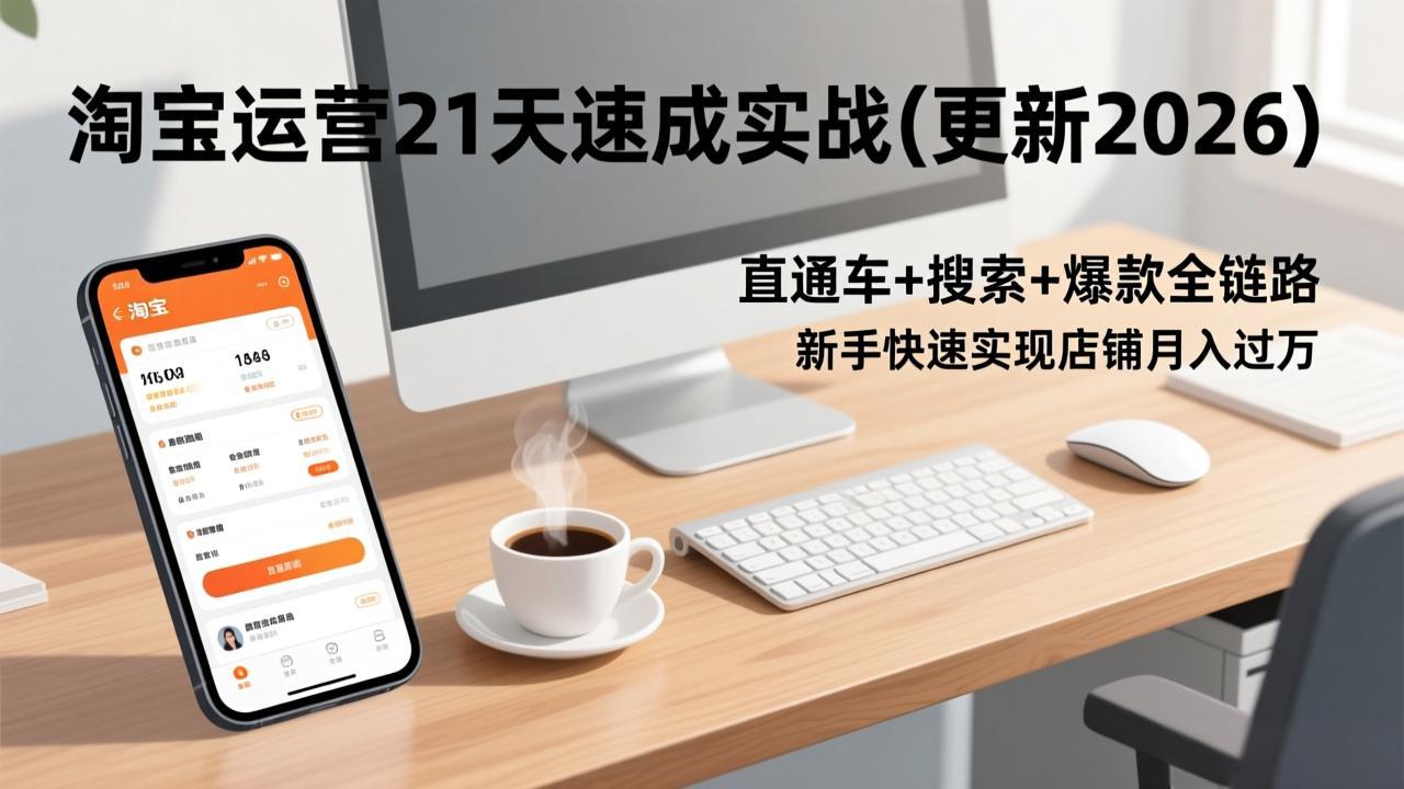 淘宝运营21天速成实战(更新2026-孔明聊项目