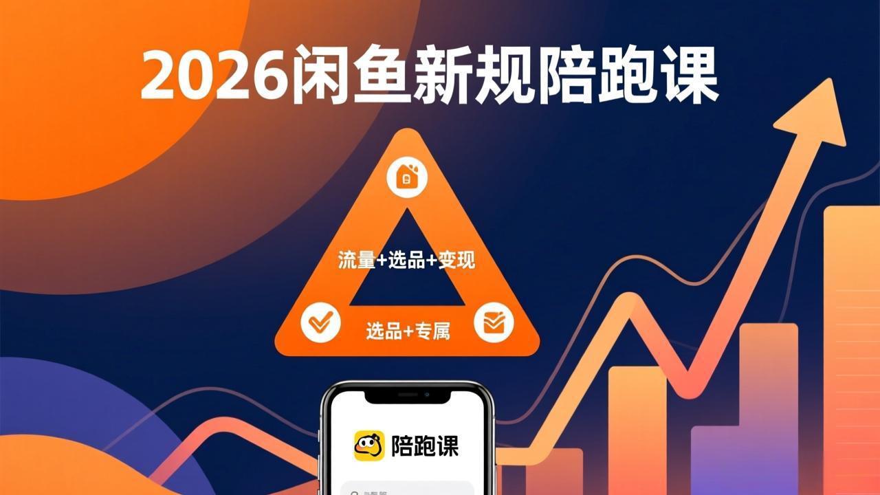 2026闲鱼高阶陪跑课全新上线，带你吃透新规玩转选品流量，从零搭建稳定变现盈利体系-孔明聊项目