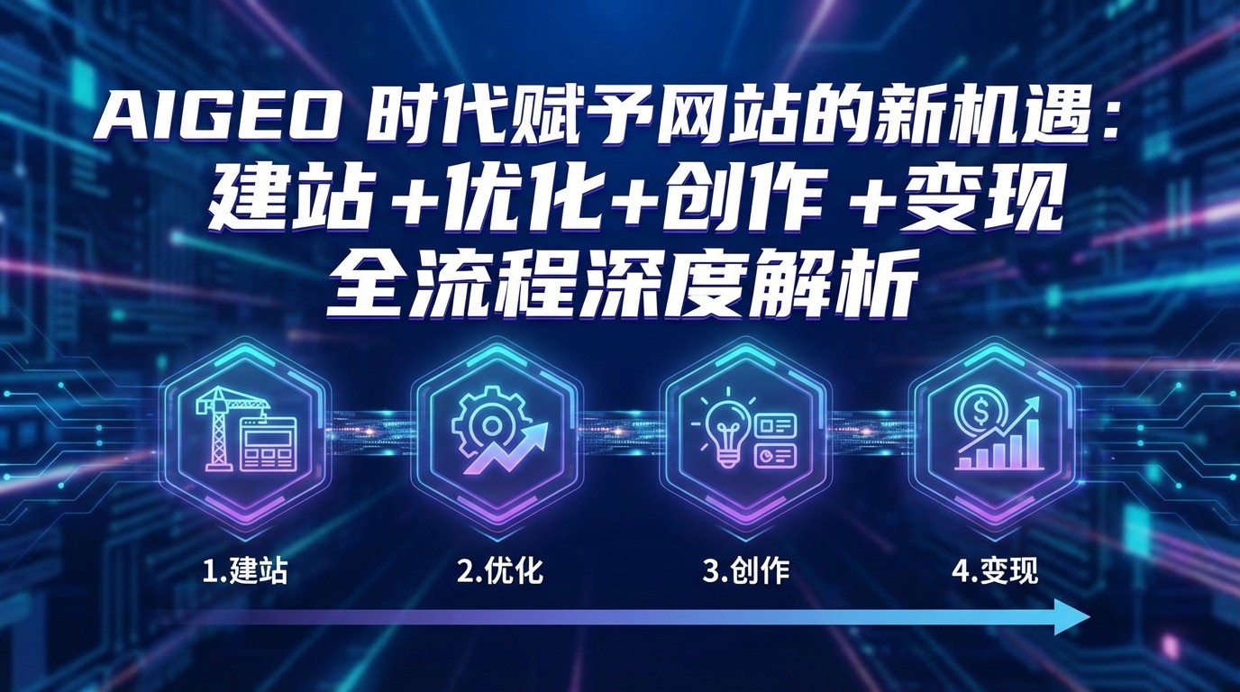 AIGEO+时代赋予网站的新机遇：建站+优化+创作+变现+全流程深度解析-孔明聊项目